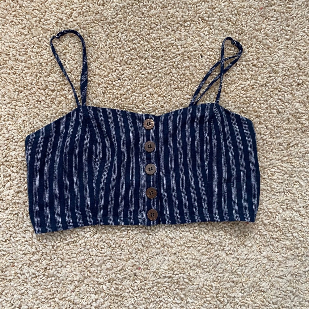 Forever 21 Button Crop Top